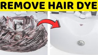 How to Remove Hair Dye from Sink without Chemicals and Bleach