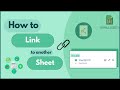 Google Sheets: How To Link To Another Sheet