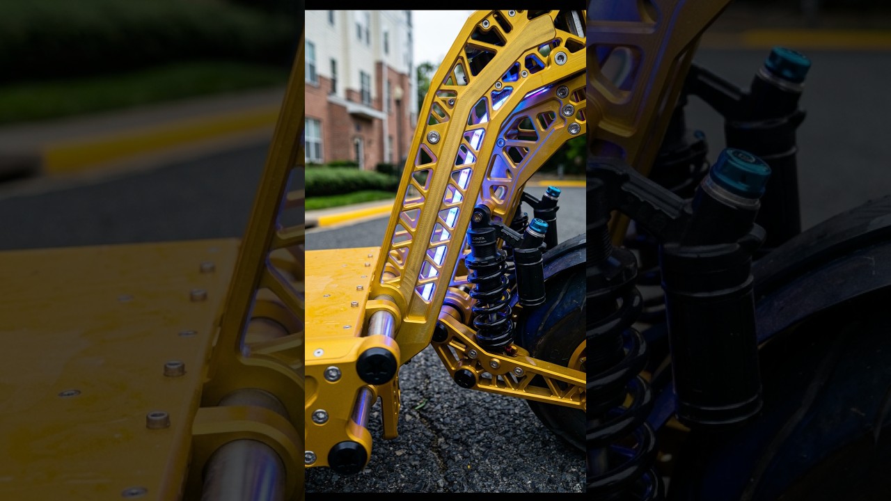 The Most Insanely Engineered Electric Scooter #shorts #Scooter #escooter #bike #bikelife #diy #ev