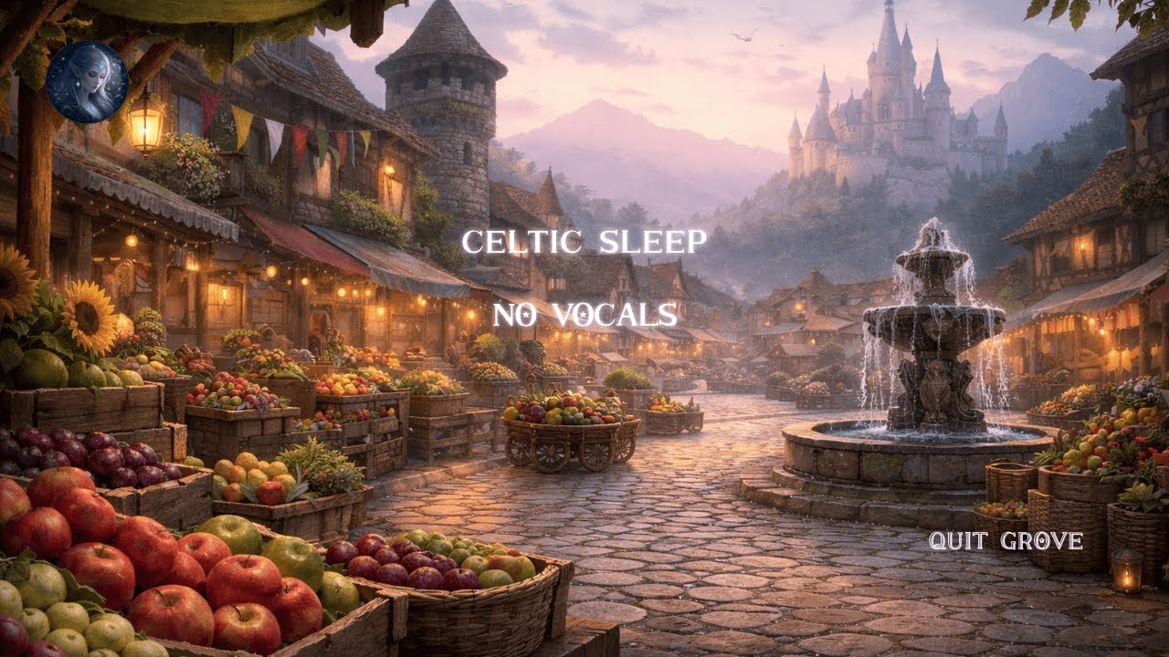 Celtic Sleep Music | ケルト音楽♪Elven Town Market Visual (No Talking) 66 MIN / ケルト睡眠BGM