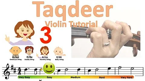 Taqdeer (তাকদীর) Hello Sheet music and easy violin tutorial