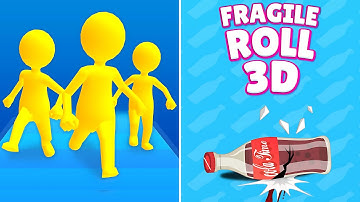 Join Clash 3D Vs Fragile Roll 3D 🧲🔴💥Walkthrough Android IOS Max Gameplay NTN12