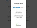 TOEFL New listening practice #21 #shorts