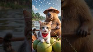 Cappy chở dừa bằng ghe bầu đi giao hàng siêu thú vị!
