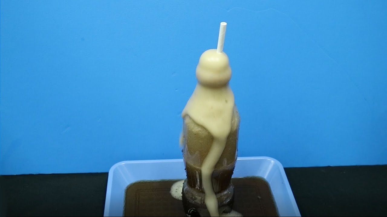 コーラに紙ストローを入れた実験【使用動画】 - YouTube