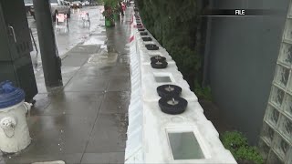 San Francisco installing temporary flood barriers in the Mission District