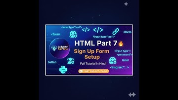 HTML Forms Tutorial | Login & Signup Forms with Input Fields and Buttons