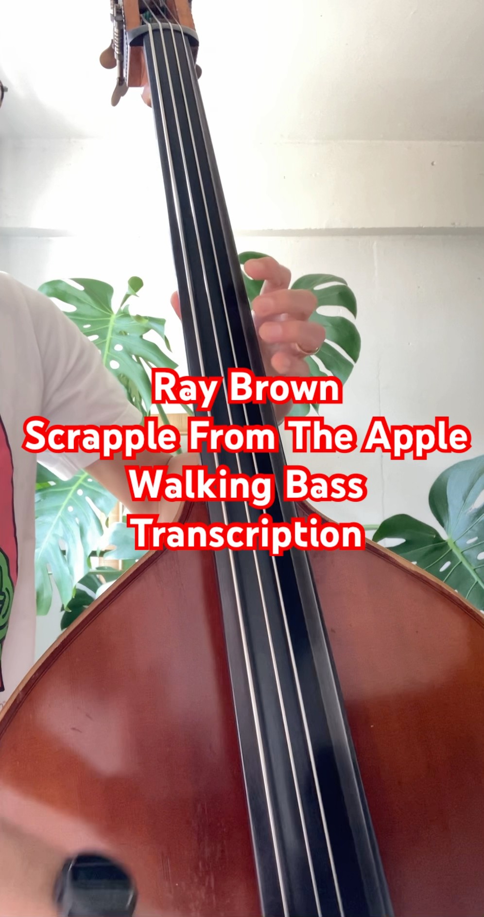 最強ベースラインに挑戦！驚異の実力に唖然！Ray Brown Scrapple