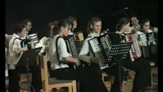 Melodia 15.výročie, úvod,akordeónový orchester-Kankán