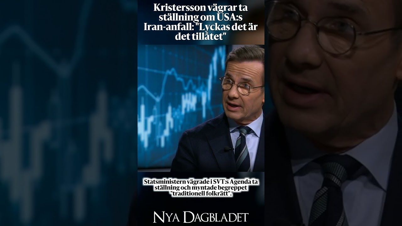 Kristersson vägrar ta ställning om USA:s Iran-anfall: "Lyckas det är det tillåtet"