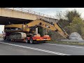 Loading &amp; Transporting The Caterpillar 385C Excavator - Sotiriadis/Labrianidis Mining Works - 4k