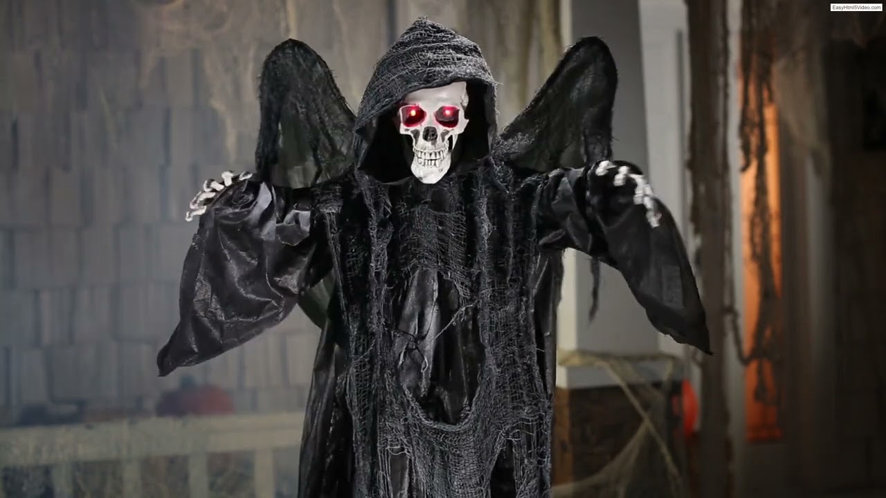 6 FT ANIMATED STANDING REAPER WITH WINGS