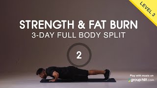 3-Day Split for Strength Gains &amp; Fat Burn - Workout #2 - Dumbbells Only