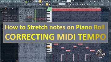 How to Stretch notes on Piano Roll | Mastering time and Tempo | Correcting Midi Tempo