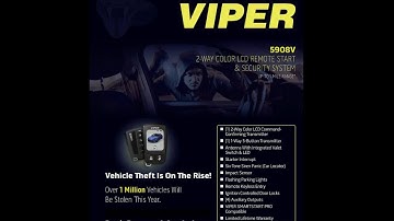 5908V - VIPER 2-Way Color LCD Remote Start & Security System