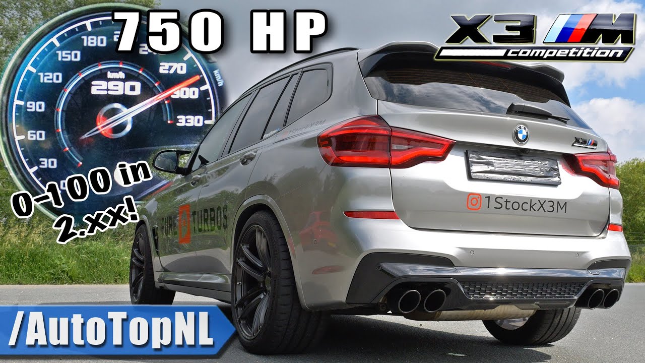 0-100 in 2.xx | 750HP BMW X3M *INSANE* Acceleration 0-290 1/4 1/2 1 Mile by AutoTopNL