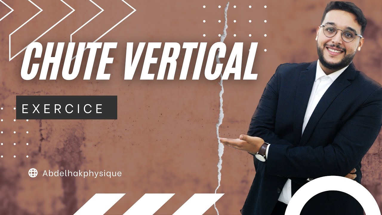 chute verticale avec frottements exercice