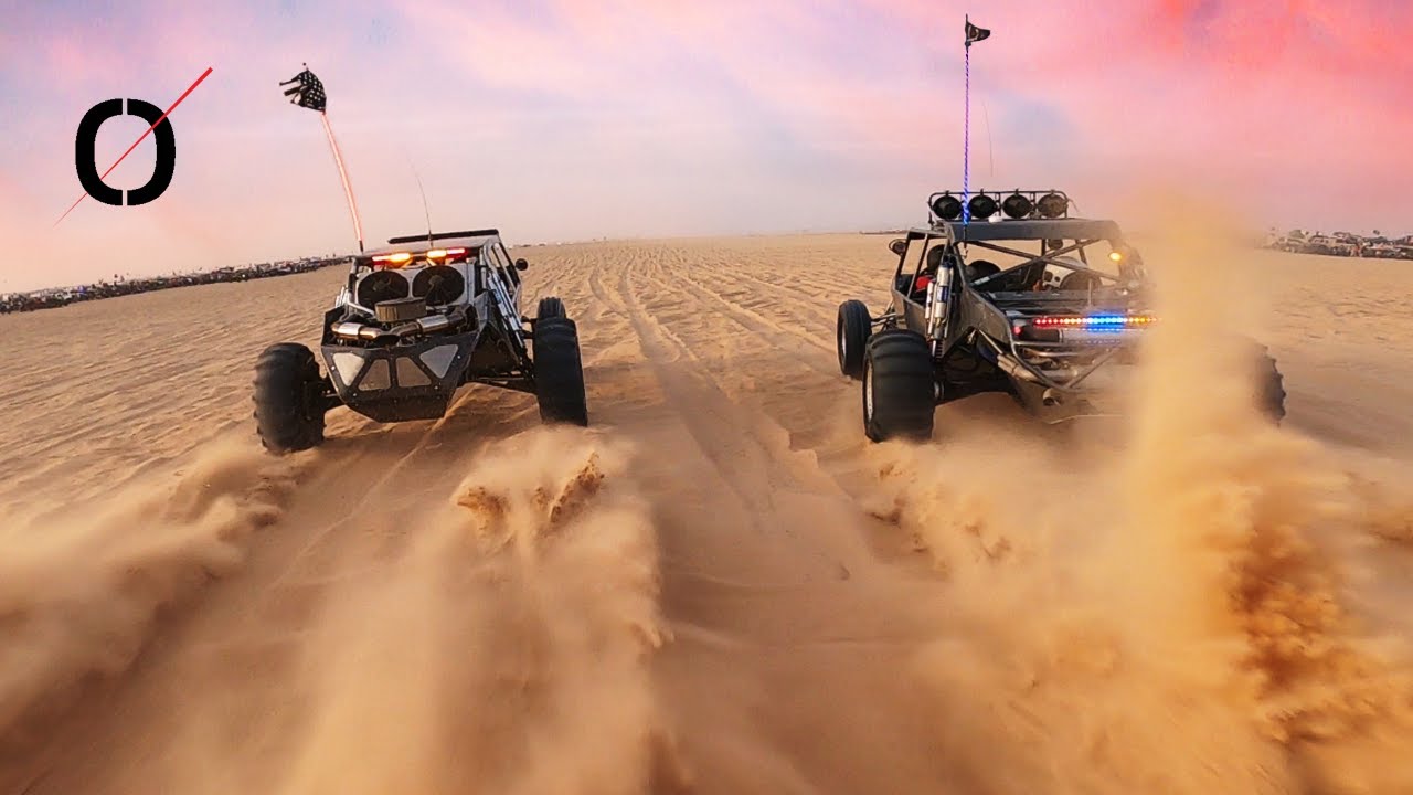 Glamis Shenanigans 2020 - PARAMOTOR dune flying and FPV DRONE DRAGS