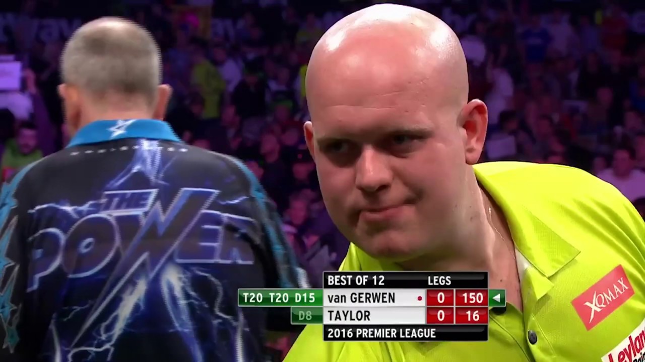 WHAT A COMEBACK Taylor v Van Gerwen  2016 Premier League