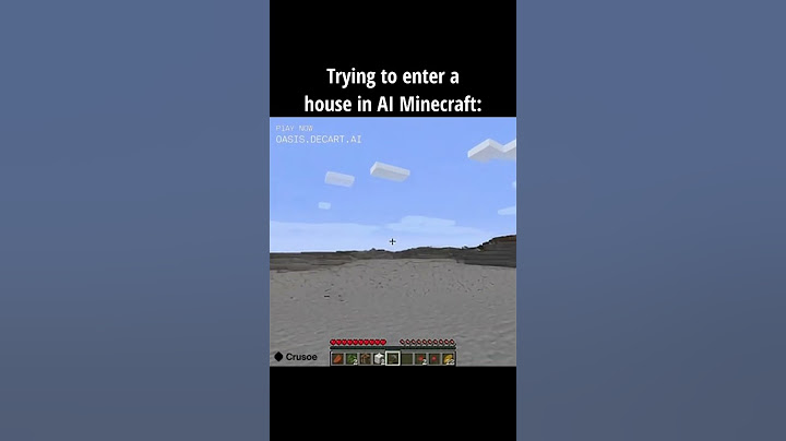 Trying to enter a house in AI Minecraft... #minecraft #ai
