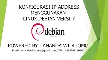 #02 KONFIGURASI IP ADDRESS DEBIAN 7