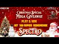 CHRISTMAS SPECIAL MEGA  GIVEAWAY  ROOMS IN SPECTRO'S LIVE #freefire  #ffmalayalamlive#freeredemcode