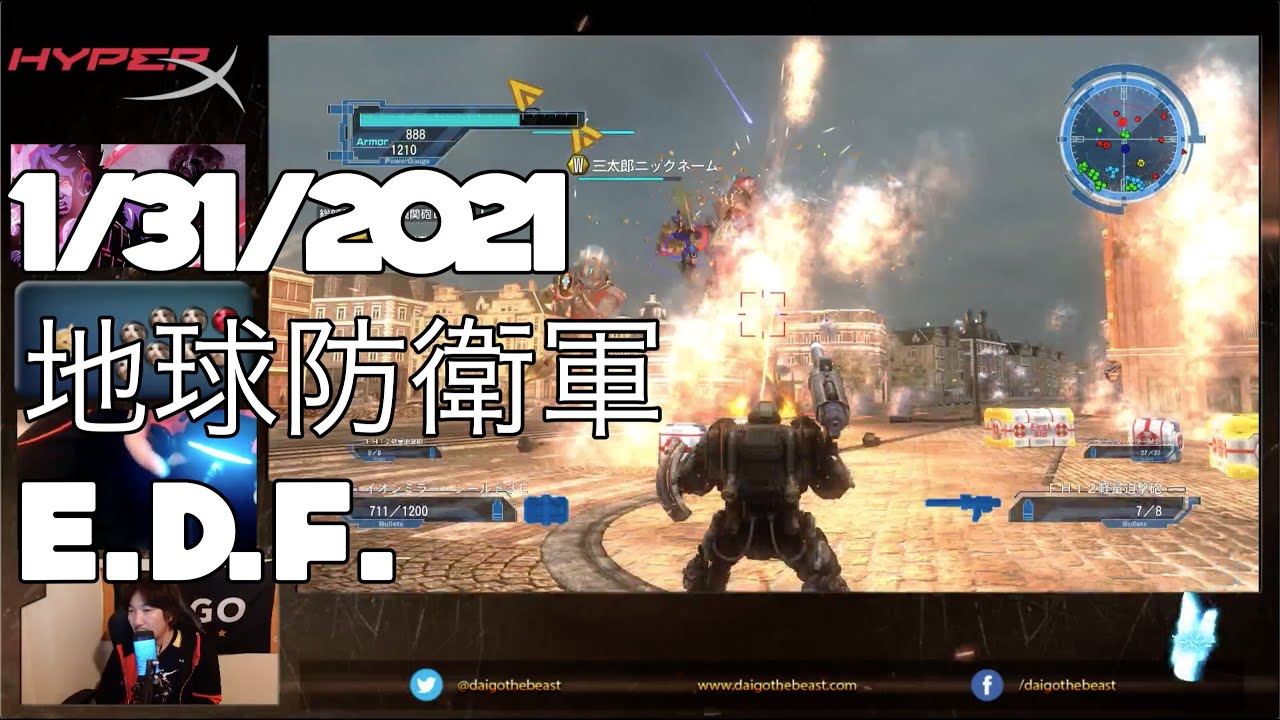 1/31/2021 ミルダム配信Mildom - 地球防衛軍 Earth Defense Force 5 Part 3