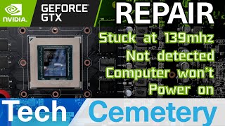 Asus Strix GTX 1080 Ti Graphics Card Repair - Stuck at 139mhz, Not Detected, Computer Won't Power On