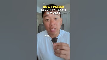 How I Passed the Security+ Exam in 9 Days #comptia