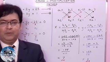 Simultaneous Linear Equations ( Cross Multiplication method ) Part II