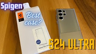 Spigen Ultra Hybrid Crystal Clear case for Samsung S24 Ultra unboxing