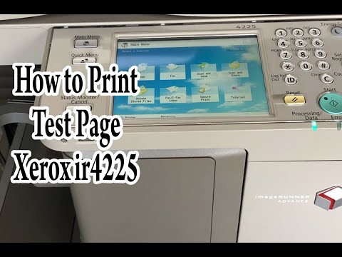 Test Page Xerox  canon 4225