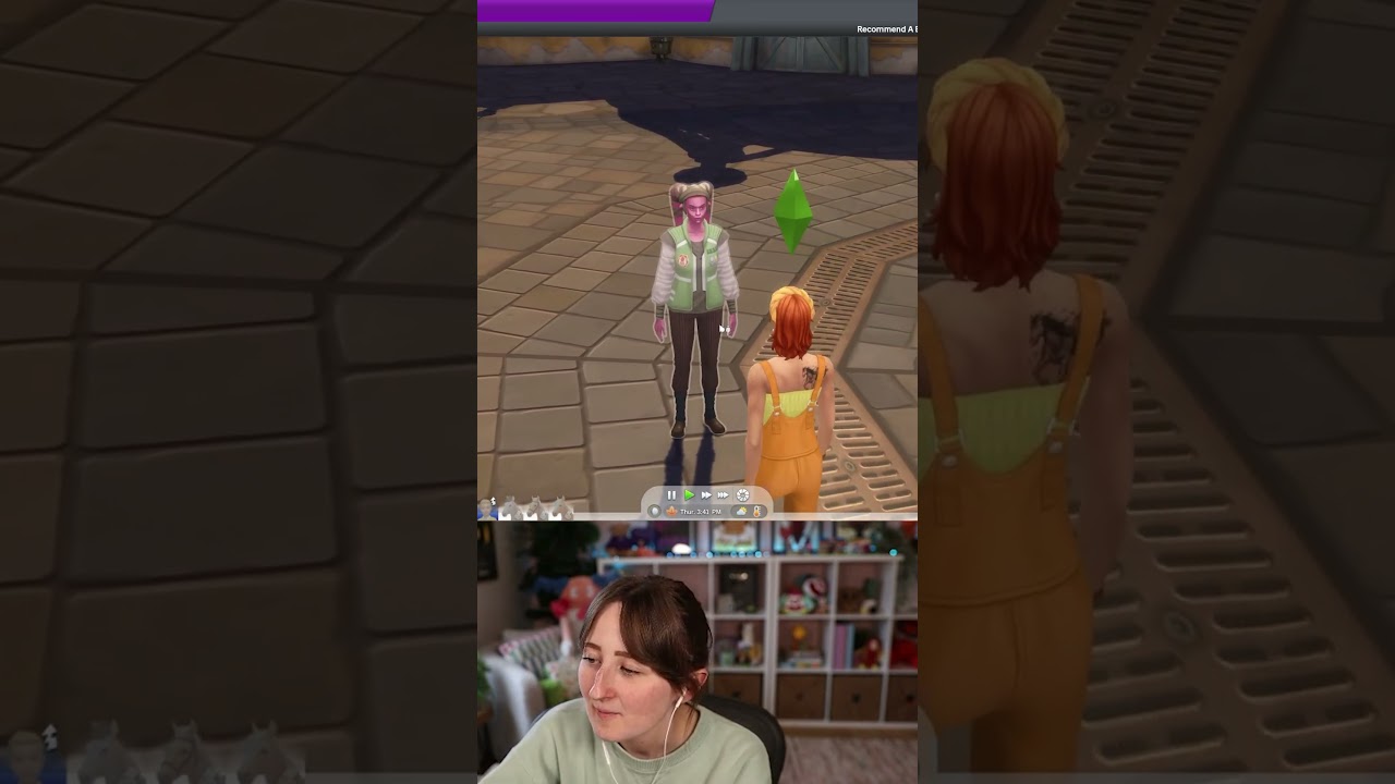 simsie learns about celebrities for the first time