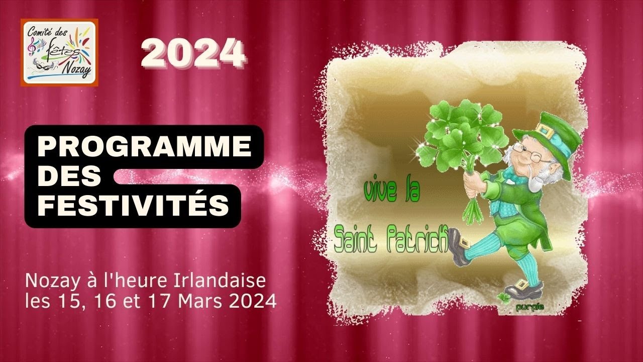 Programme Saint Patrick 2024 à Nozay - YouTube