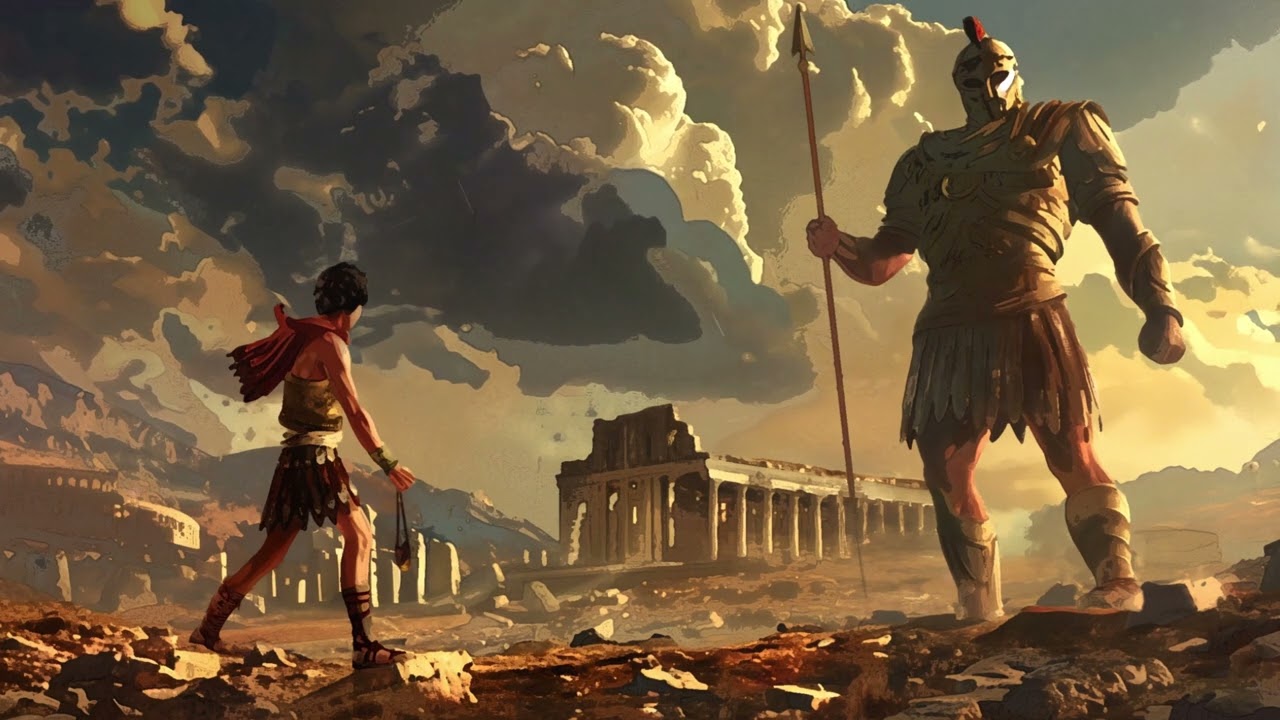 Giant's Fall | The story of David vs. Goliath (White Metal)