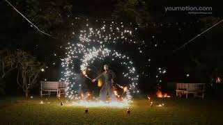 Seamless Cartoon Fire Transitions - Hand-Drawn Flame FX Pack