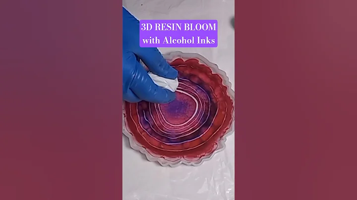 3D RESIN FLOWER BLOOM with Alcohol Inks #resin #epoxyresin #resinart