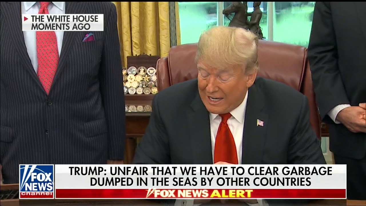 President Trump Signs Sullivan's Save Our Seas (SOS) Act in Oval Office Ceremony