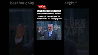 “ŞAMPİYON CİMBOM İÇİN” Spor Bakanı Osman Aşkın Bak'ın Aslantepe'deki konuşması tepki topladı. #spor