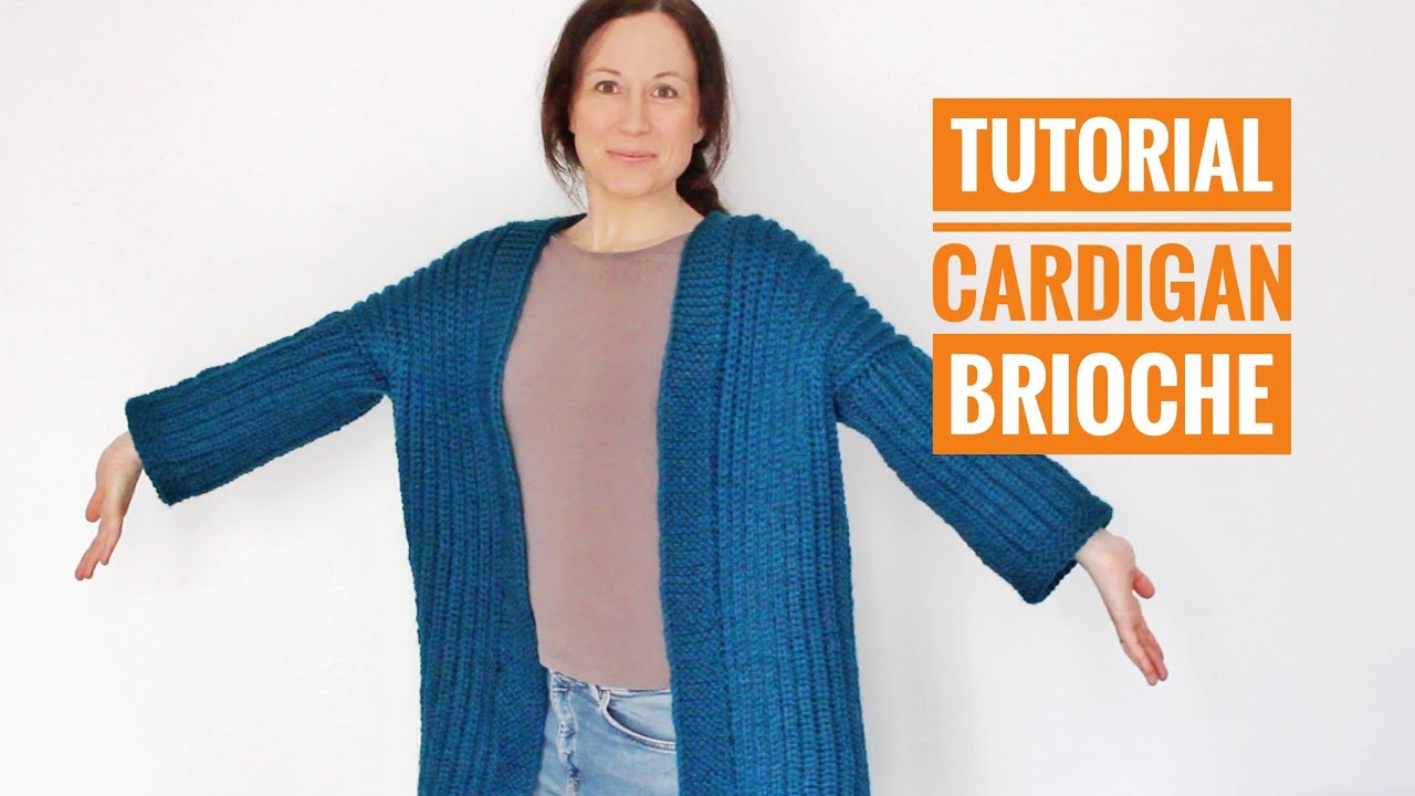 Cómo tejer con telar el jersey / cárdigan brioche (Tutorial DIY)