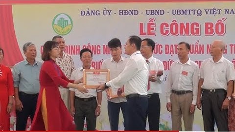 lễ công bố quyết định xã Đại Kim Thành Hải Dương vn đạt chuẩn nông thôn mới nâng cao ngày 25/8/ 2024