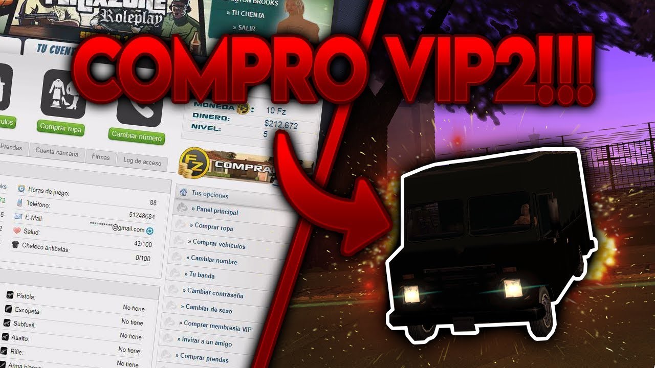 [FZ-RP] - Compro Mi Vip2 En El Servidor 1 De Fenixzone!!!! - YouTube