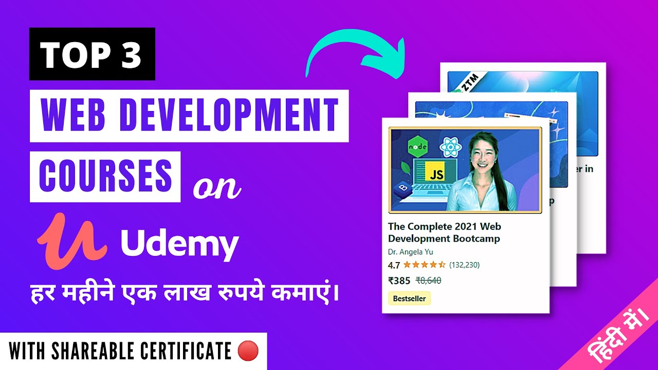 The Best Web Development Courses on Udemy By Language - 2021 - YouTube