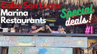 Cabo San Lucas Marina Restaurants special Deals!! #1/Capitan Tonys Sharkes