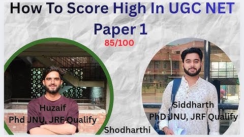 How to score high in UGC NET Paper 1. Toppers