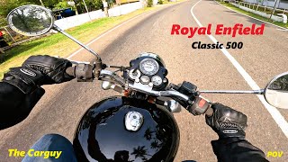 Royal Enfield Classic 500 POV Driving | 2015 Model | UCE Engine | 4K | The Carguy | ASMR | #25 |