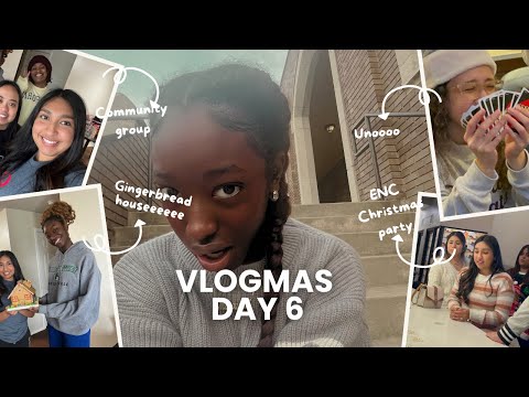 VLOGMAS DAY 6: Gingerbread Competition + ENC end of semester Christmas Party!!! #vlogmas