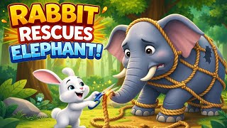 Tiny Rabbit Helps Giant Elephant | hathi or khargosh | Kids Story | #cartoon #kidsstory #vootkids 