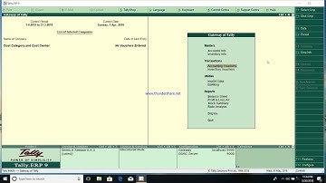 cost category and cost centre in tally erp.9 (part 01)