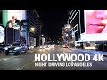 [4K] HOLLYWOOD🇺🇸 NIGHT DRIVING | Los Angeles | West Hollywood | Sunset Strip | California